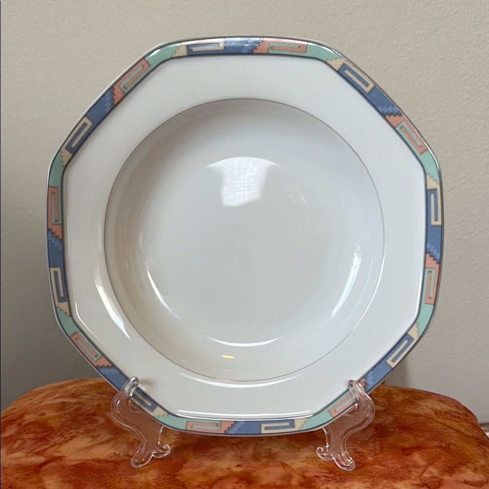 Christopher Stuart Y0002 Southwest Rimmed Soup Bowl - Single Dish